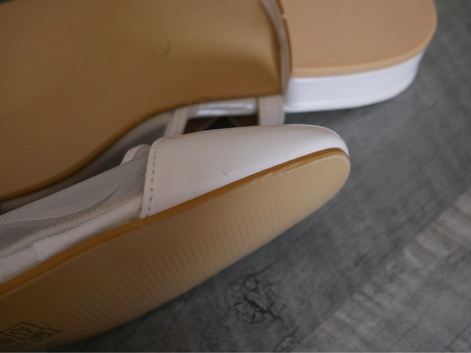 Slingback vernies beigne  – photo 4
